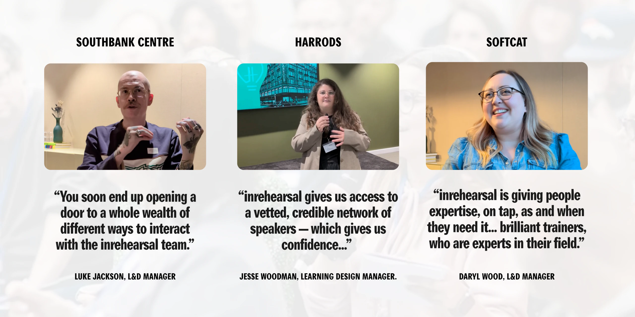 How inrehearsal customers use our learning content