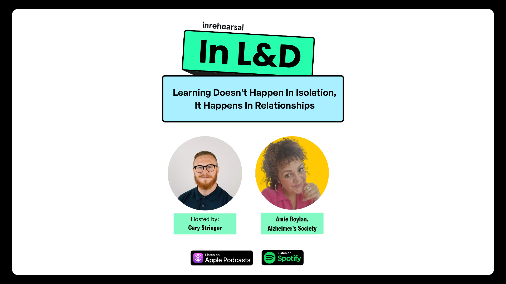 In L&D Episode 1 Thumbnail with Amie Boylan on the topic of building relationships and trust in L&D